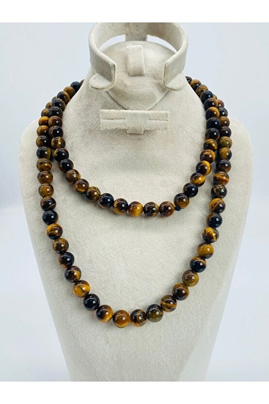 Kaplan Gözü Doğal Taş Mala 8 Mm