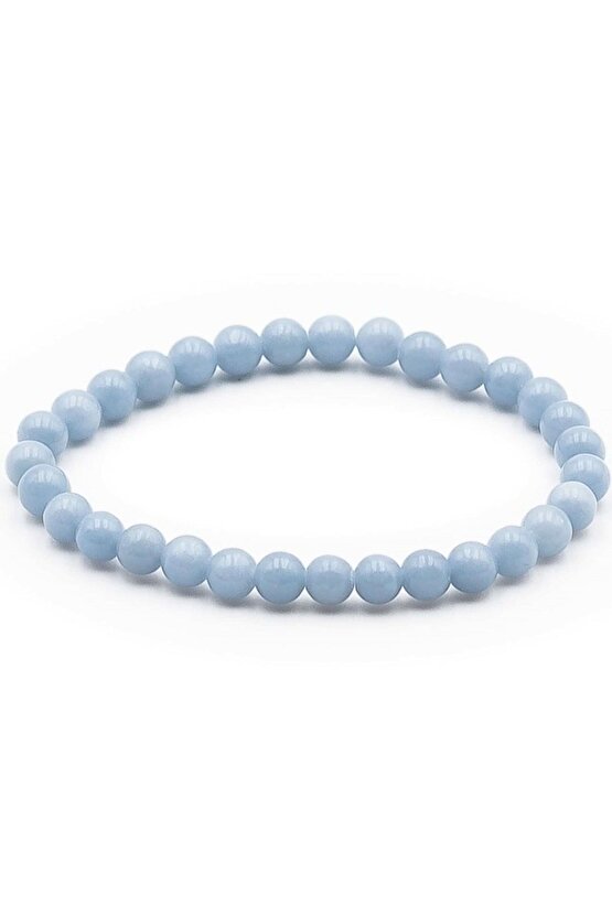 Doğal Taş Anjelit Bileklik 6mm