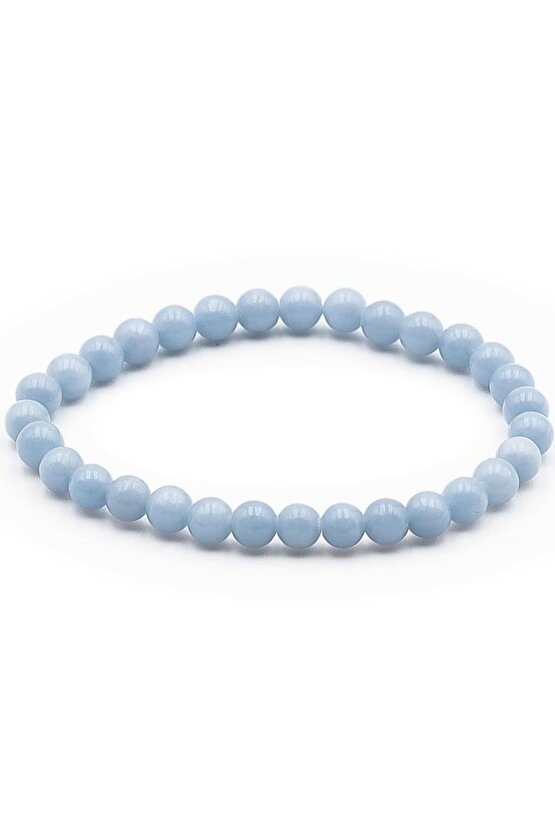 Doğal Taş Anjelit Bileklik 6mm