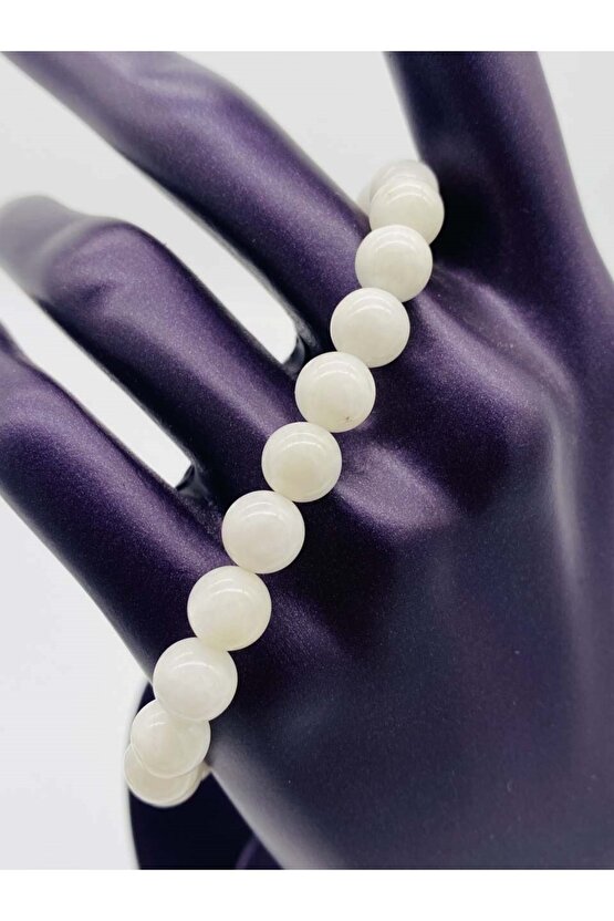 Ay Taşı-doğal Taş Bileklik - 8 Mm