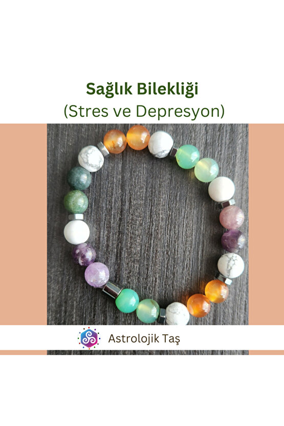 Doğal Taş Stres Ve Depresyon Bilekliği