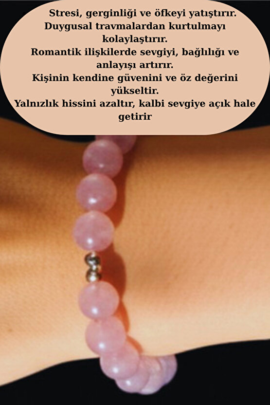 Doğal Pembe Kuvars Kristali – Negatif Enerjiyi Temizleyen ve Kalbi Yumuşatan Taş