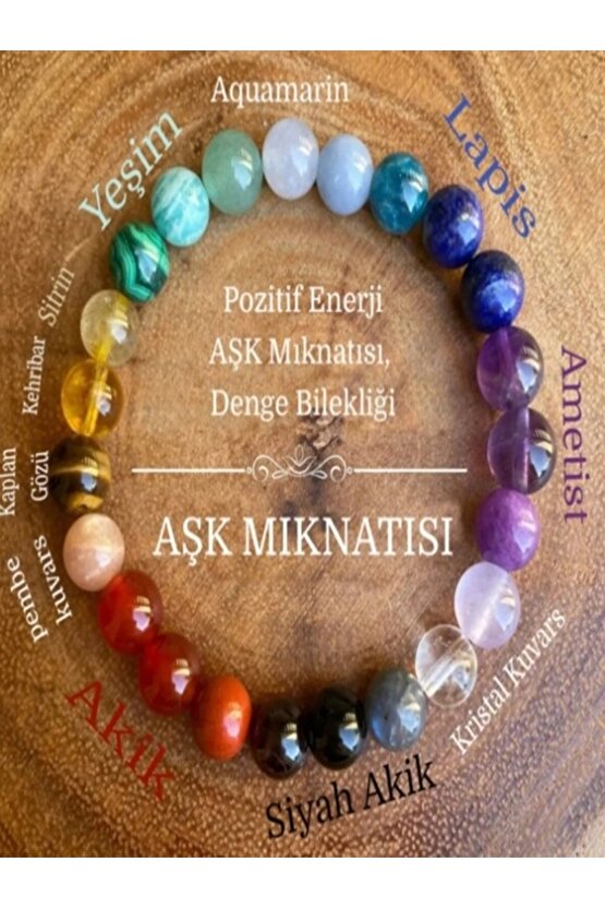 Gerçek Doğaltaş Aşk Mıknatısı Bileklik