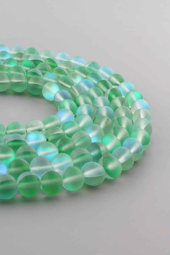 Termal Kuvars Doğal Taş Mat Yeşil Küre Kesim 8mm Dizi [AB+]