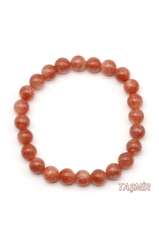 Güneş Taşı Doğal Taş Bileklik 8 mm