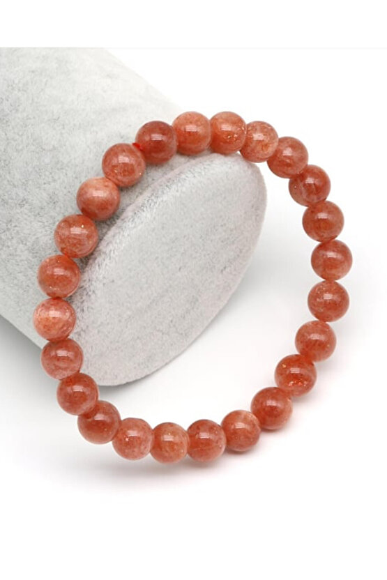 Güneş Taşı Doğal Taş Bileklik 8 mm