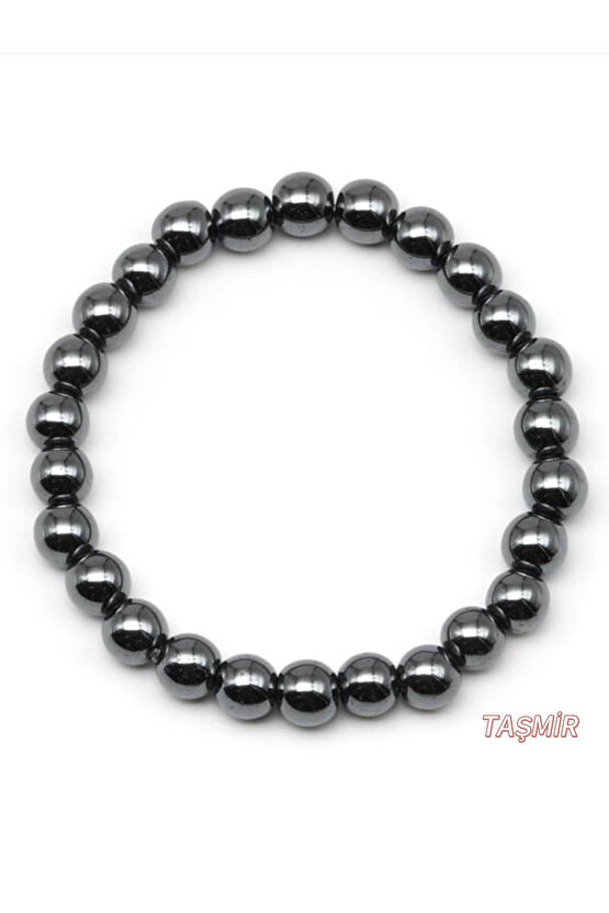 Hematit Taşı Doğal Taş Bileklik 8 mm
