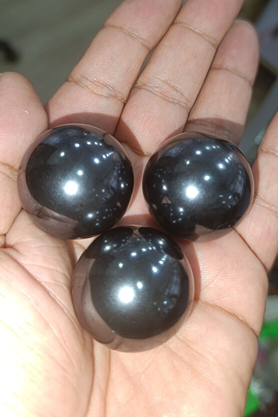 Hematit Taşı Natural Doğaltaş Küre 3 cm x 3 cm