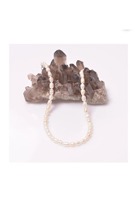 Doğal Arpa İnci Kolye