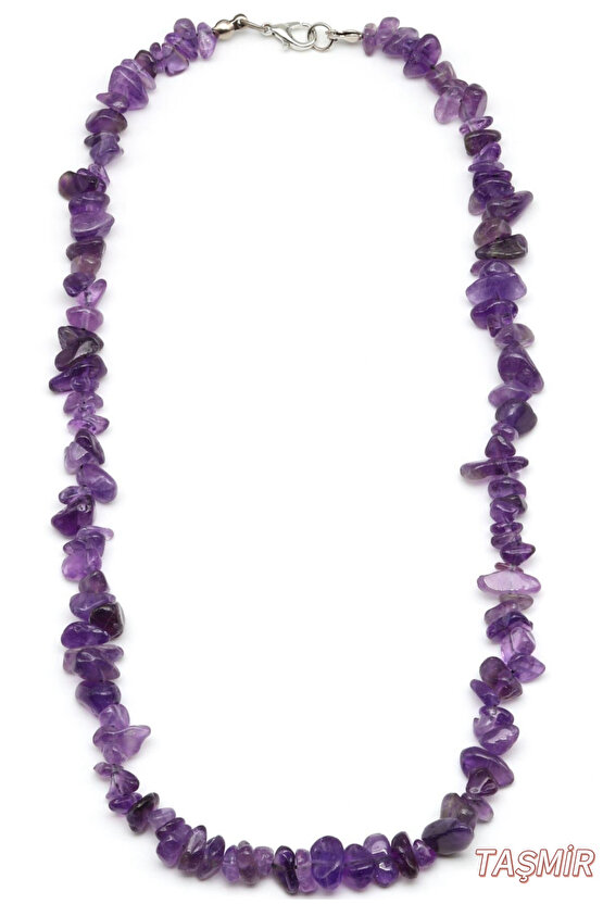 Ametist Doğal Taş Kırıktaş Kolye