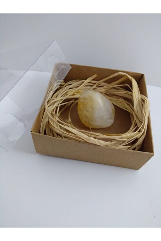 Sitrin Taşı Biblo Ham Doğaltaş Biblo (40-45 Gr)