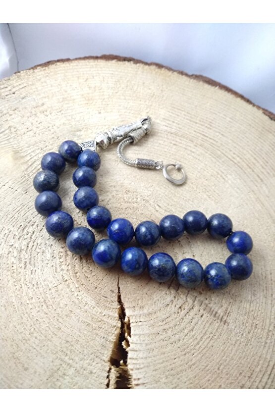Lapis Lazuli Taşı Şak Şak Tespih  Iri Kesim Doğaltaş Tespih 12 Mm