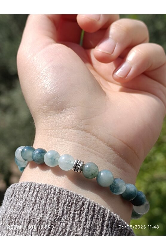 Nefrit Yeşil Kuvars Erkek ve Kadın Doğaltaş Bileklik