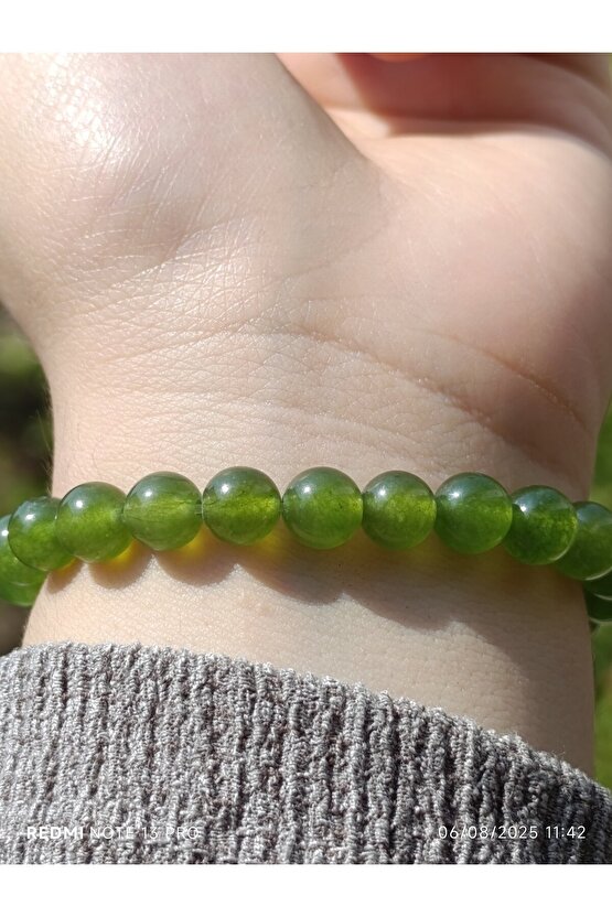 Yeşil Kuvars Doğaltaş Erkek ve Kadın Bileklik