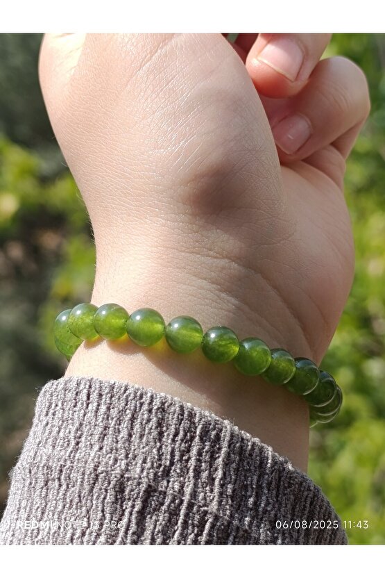 Yeşil Kuvars Doğaltaş Erkek ve Kadın Bileklik