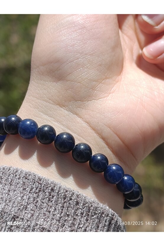 Mavi Enerji Kuvars Erkek ve Kadın Doğaltaş Bileklik