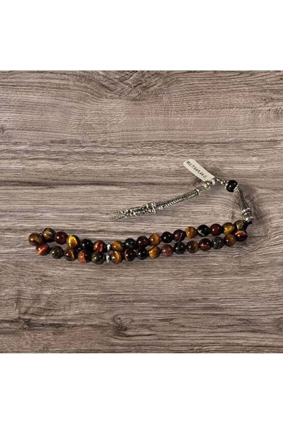 Multi Kaplan Gözü 8 mm Küre Kesim Tesbih Doğaltaş %100%100 sertifikalı – Cesaret ve Özgüvenin Taşı