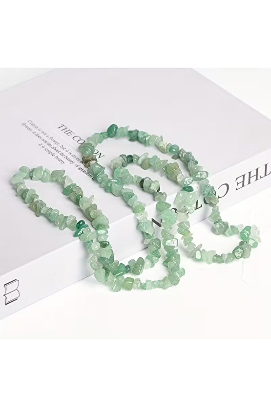 Aventurin kolye kırıktaş doğaltaş 100%100 sertifikalı ✨ – Şans ve Bolluk Taşı