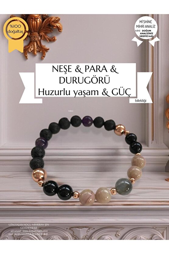 Doğaltaş Neşe ve Para Bilekliği