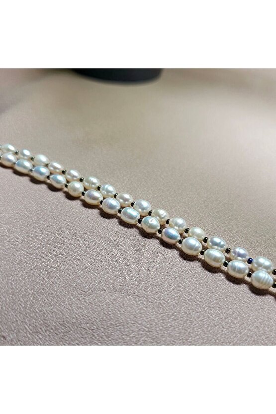 İnci Doğal Taş Halhal - Colourful Küçük 1 Adet El Yapımı Tasarım Ürünler