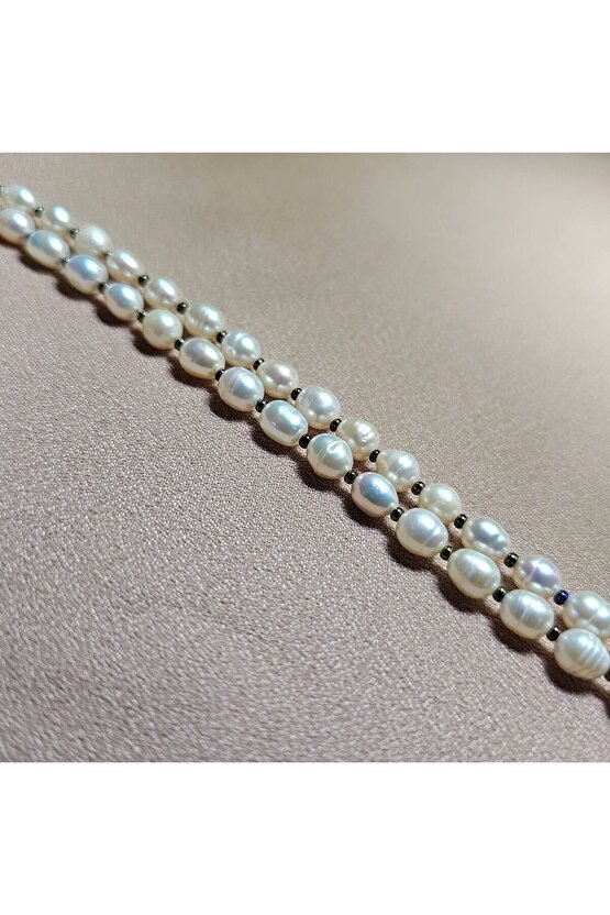 İnci Doğal Taş Halhal - Colourful Küçük 1 Adet El Yapımı Tasarım Ürünler