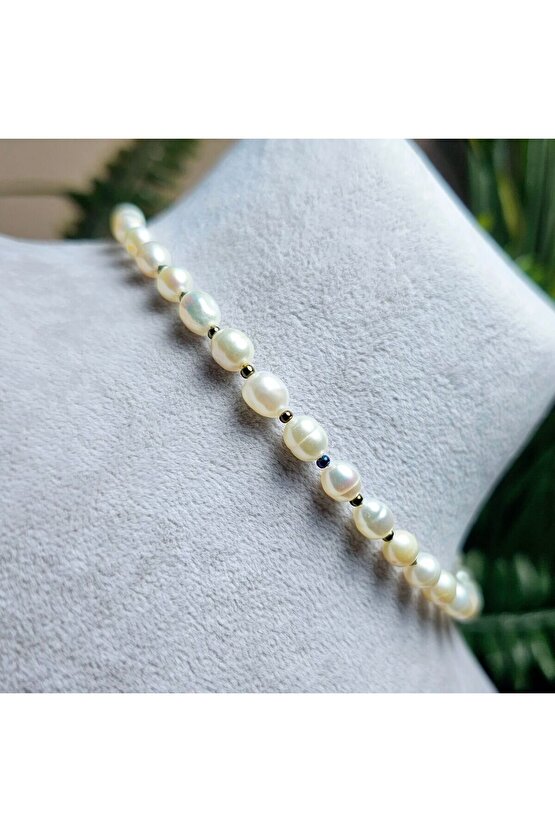 İnci Doğal Taş Halhal - Colourful Küçük 1 Adet El Yapımı Tasarım Ürünler