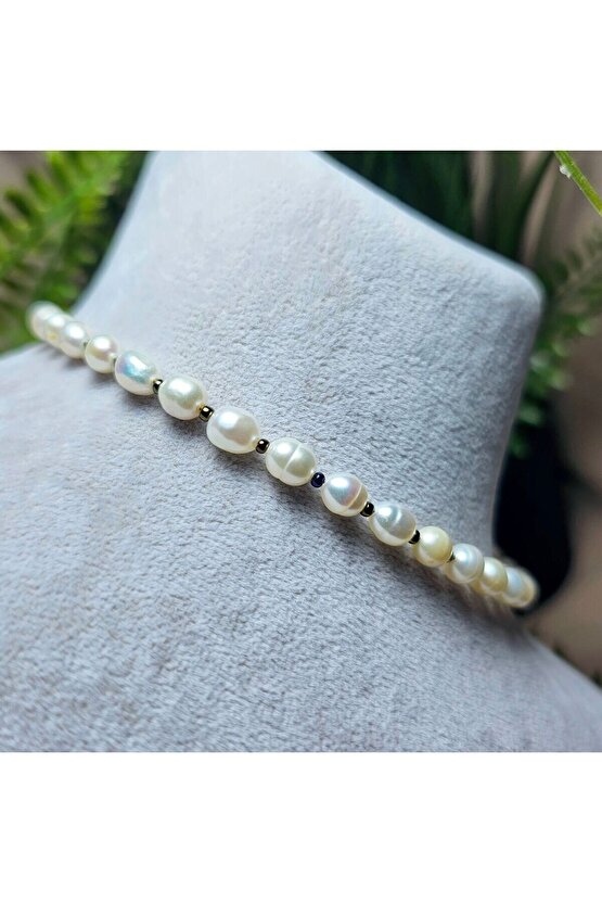 İnci Doğal Taş Halhal - Colourful Küçük 1 Adet El Yapımı Tasarım Ürünler