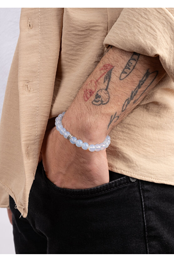 Unisex Opalit Ay Taşı Zayıflama Bilekliği