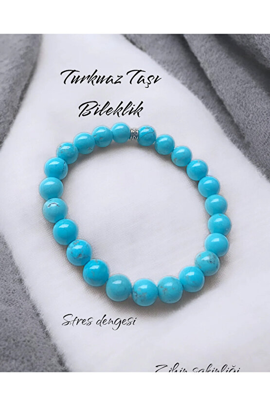 Turkuaz Taşı Bileklik 8 mm