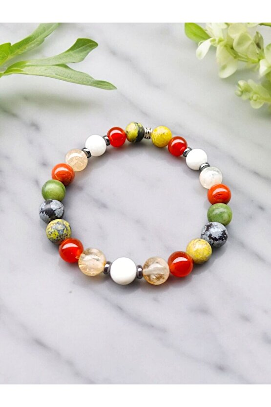 Doğal Taş Başak Burcu Bilekliği