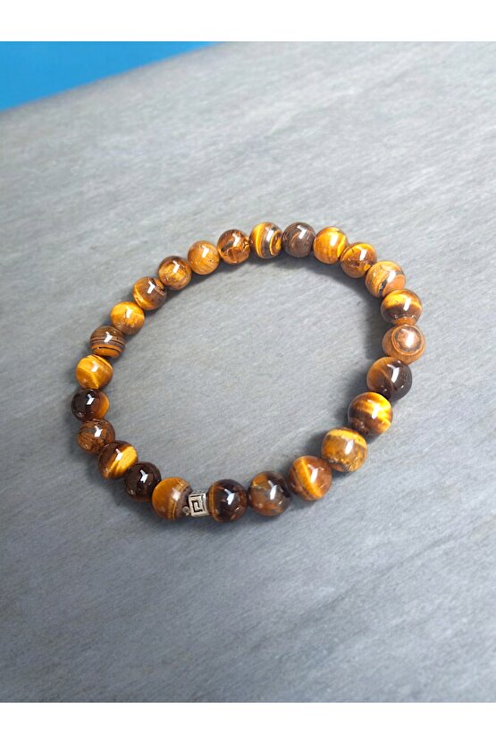 Doğal Taş Kaplan Gözü Taşı Bileklik