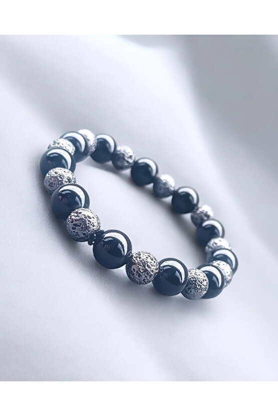 Doğal Taş OnixLav Taşı Bileklik  1210 mm