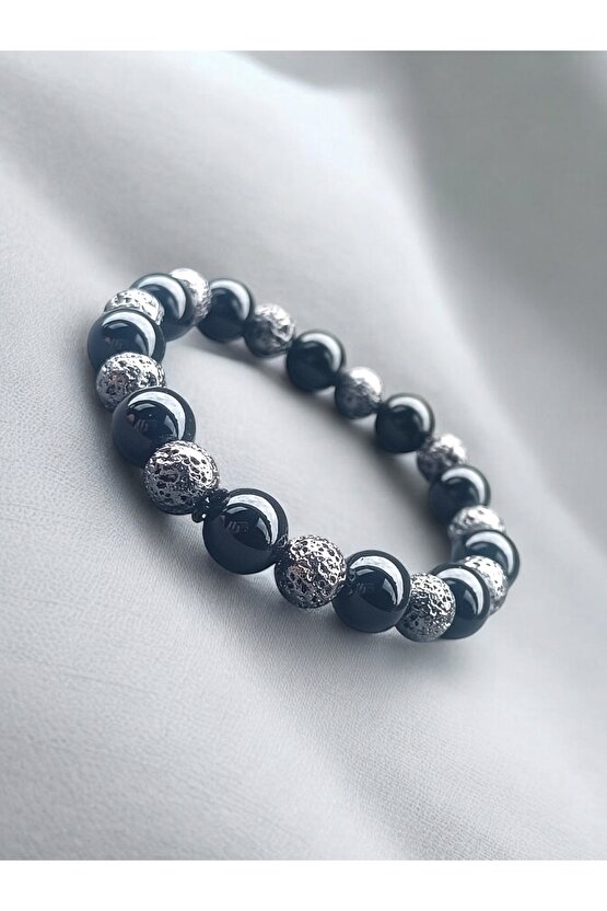 Doğal Taş OnixLav Taşı Bileklik  1210 mm