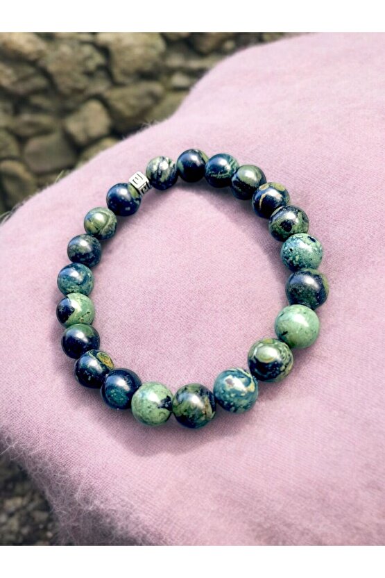 Doğal Taş Serpentin Taşı Bileklik