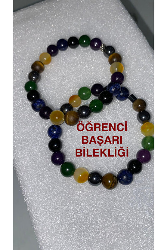 Öğrenci Başarı Bilekliği - Gerçek Doğal Taş