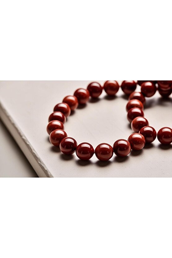 Jasper doğal taş bileklik 8mm özel tasarım