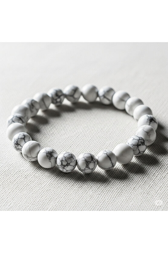 Havlit doğal taş bileklik 8mm