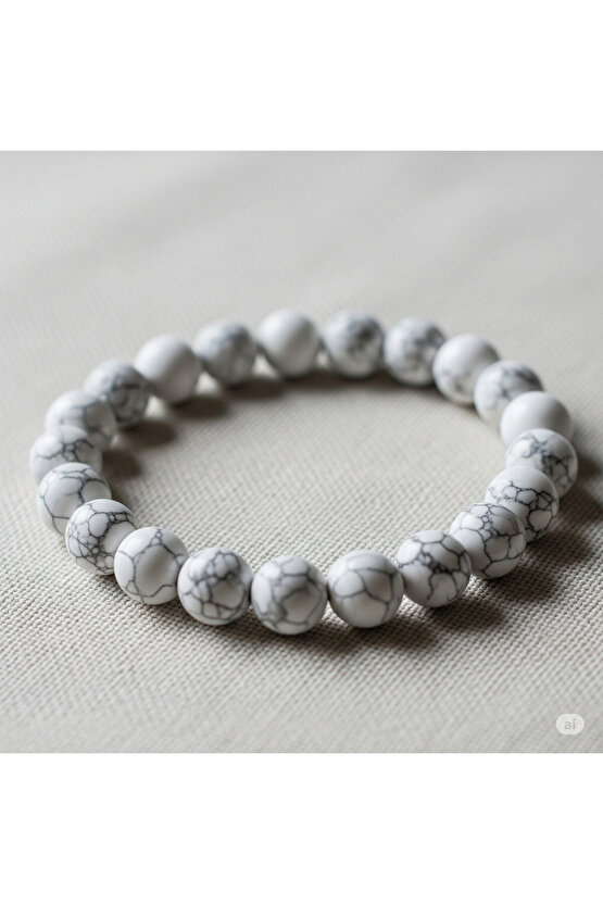 Havlit doğal taş bileklik 8mm