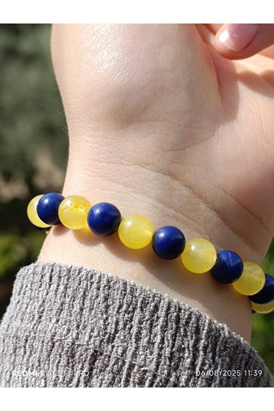 Fenerbahçe Doğaltaş Kuvars Taraftar Bilekliği Kadın ve Erkek