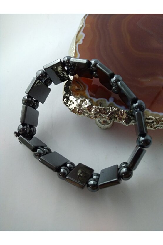 Hematit Taşı Bileklik  Doğaltaş Unisex Bileklik