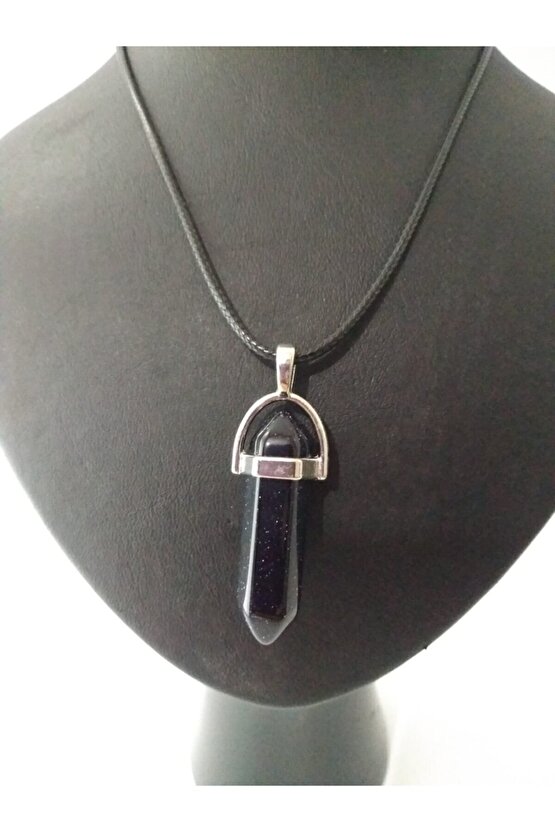 Yıldız Taşı Kolye Çivi Şeklinde Doğaltaş Kolye