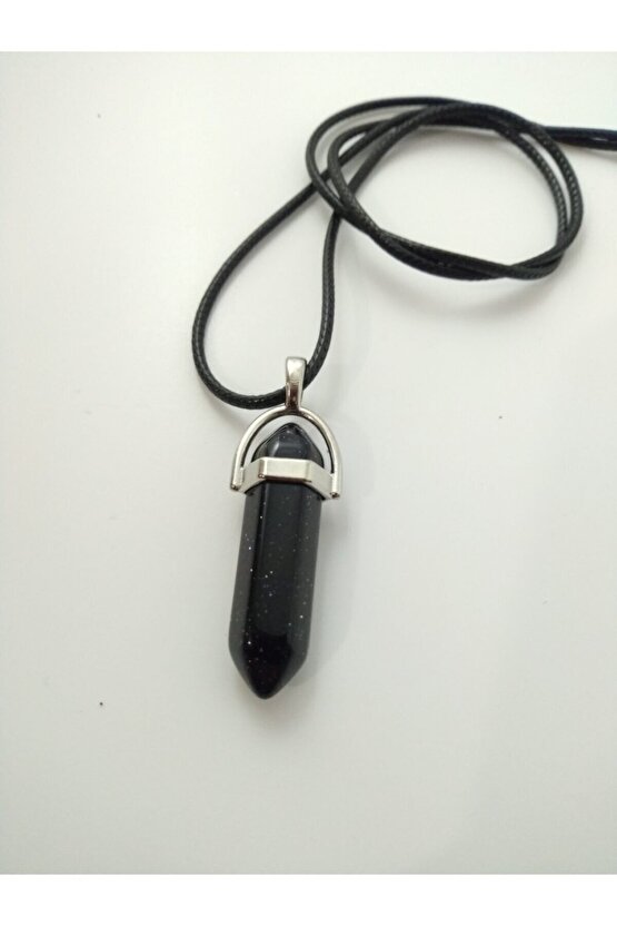 Yıldız Taşı Kolye Çivi Şeklinde Doğaltaş Kolye