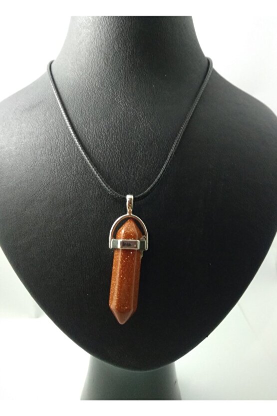 Yıldız Taşı Kolye Çivi Şeklinde Doğaltaş Kolye