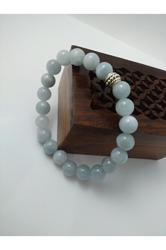 Akuamarin Taşı Bileklik  Doğaltaş Unisex Bileklik