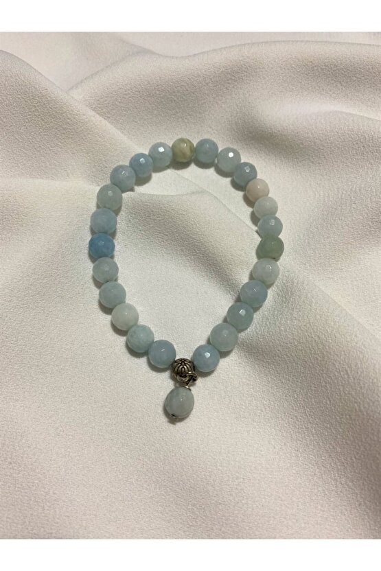 Akuamarin Doğal Taş Bileklik