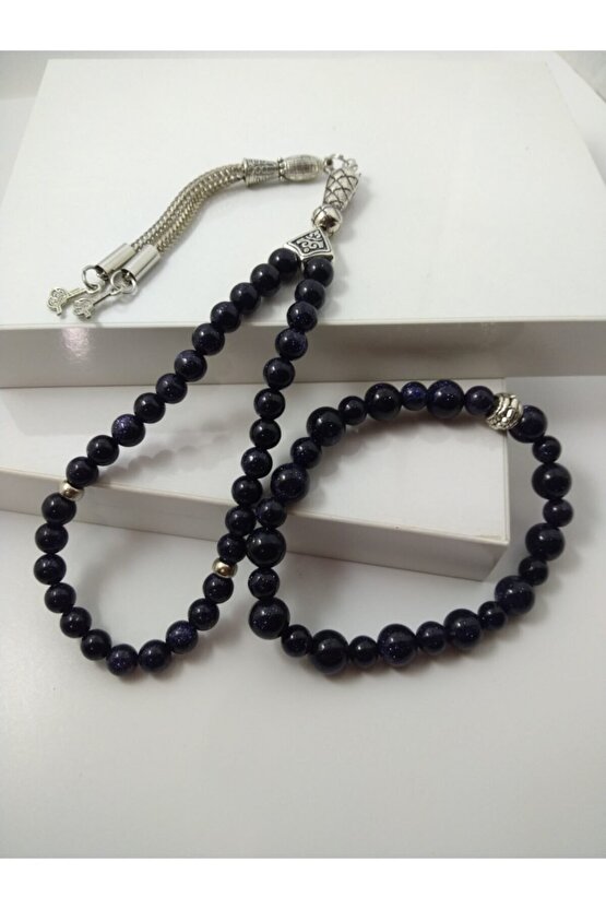 Yıldız Taşı Tespih Ve Bileklik Takım  Doğaltaş Tespih-bileklik Takım