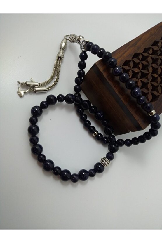 Yıldız Taşı Tespih Ve Bileklik Takım  Doğaltaş Tespih-bileklik Takım