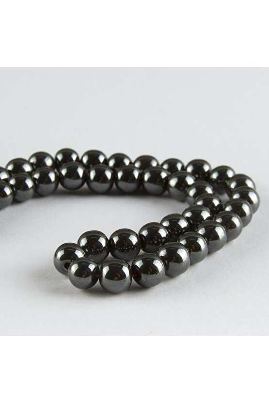 Hematit Taşı 8 Mm Renk:antrasit Boyut:standart