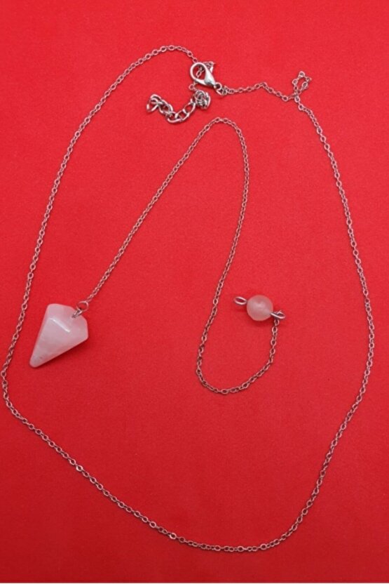 Sertifikalı Doğal Pembe Kuvars Doğal Taş Pandül