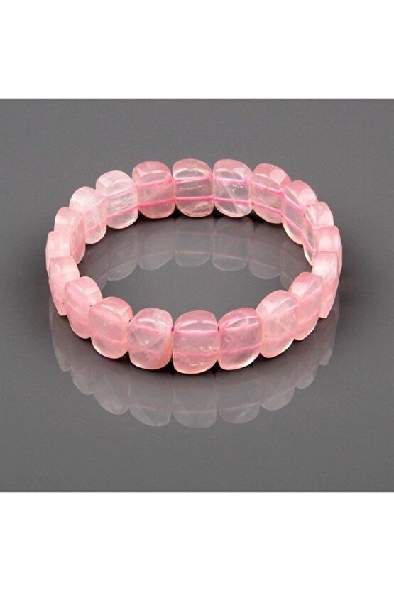 Pembe Kuvars Bileklik Model 3